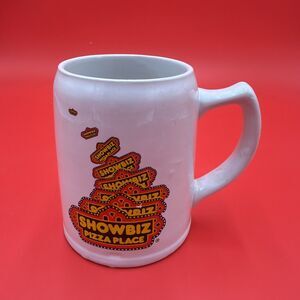 VTG Showbiz Pizza Place Large Mug Beer Stein 80's 16oz Ceramic Cup Billy Bob